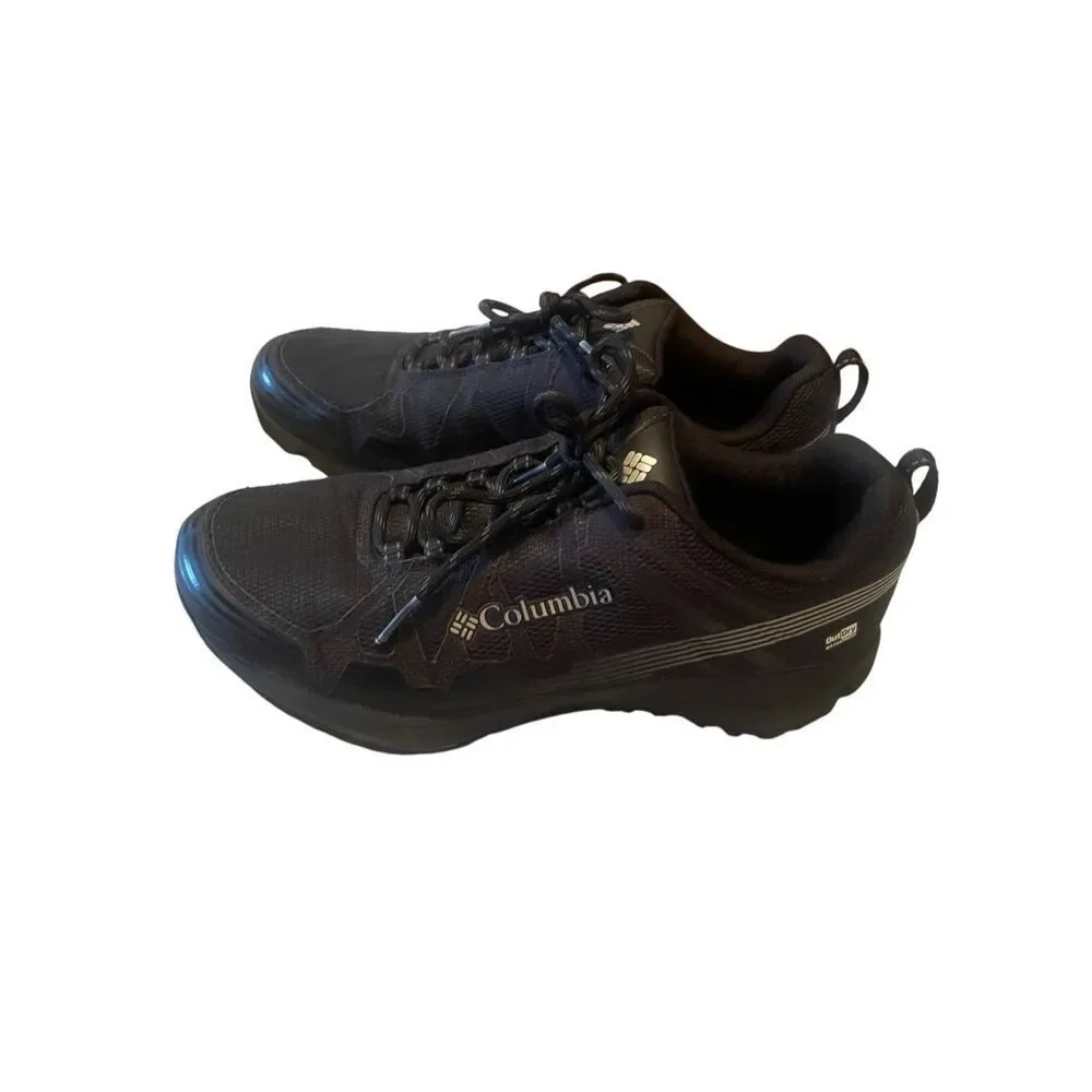 Columbia Mens Black Conspiracy V Techlite Outdry Waterproof Hiking Shoes Size 8